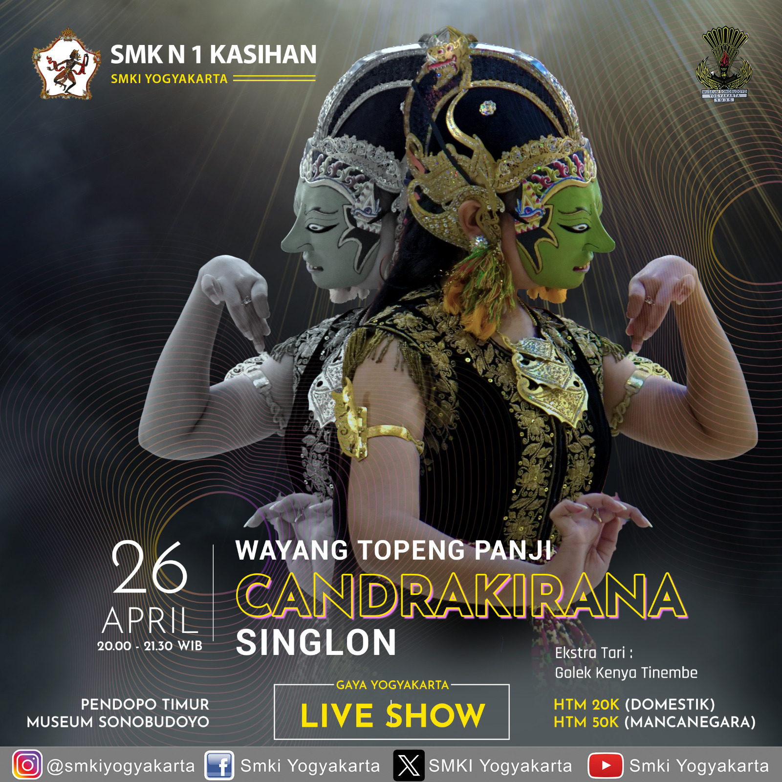 Live Show Wayang Topeng Panji Candrakirana Singlon